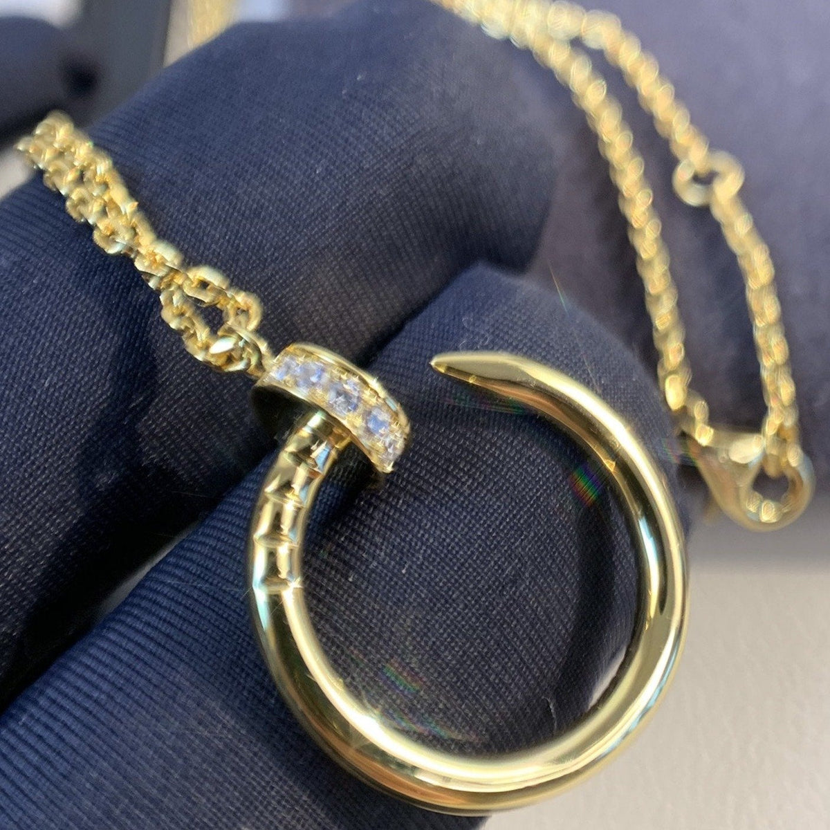DIANA JUSTE NECKLACE GOLD DIAMONDS