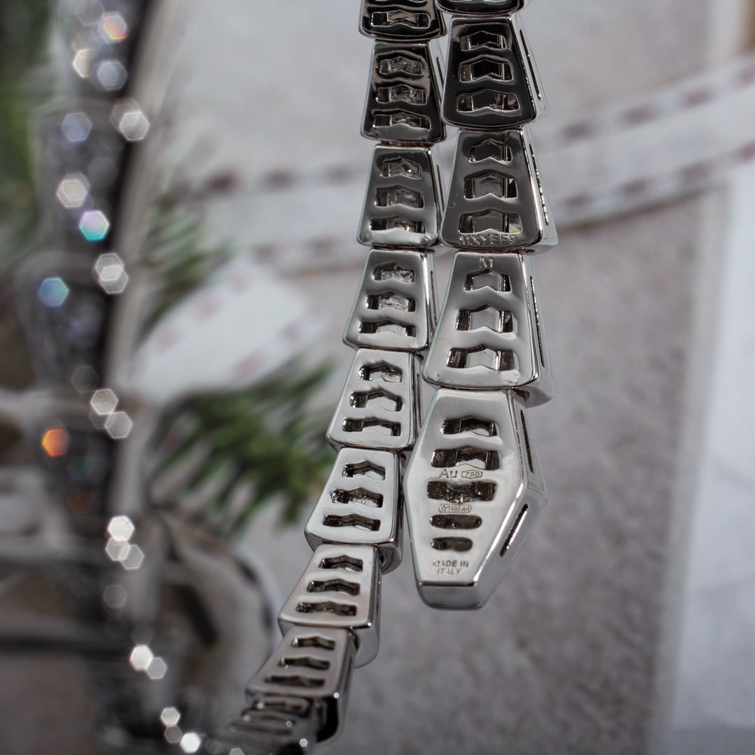 DIANA SERPENTI BRACELET 6MM SILVER DIAMOND