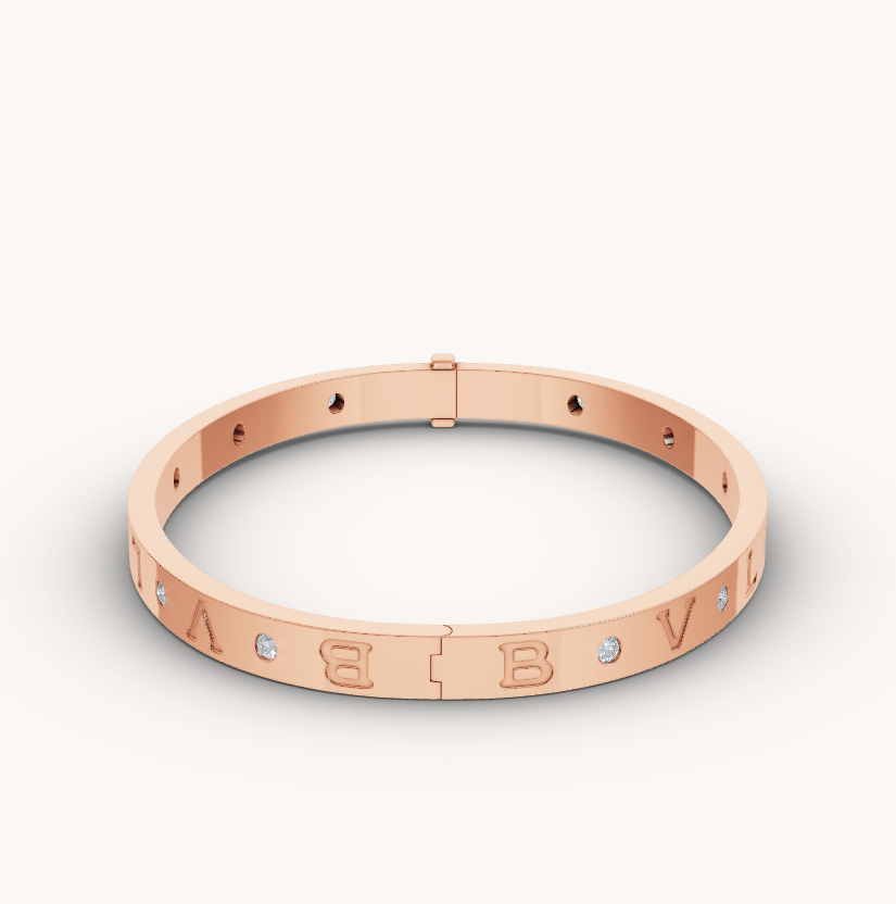 DIANA ZERO 1 PINK GOLD 12 DIAMONDS BRACELET