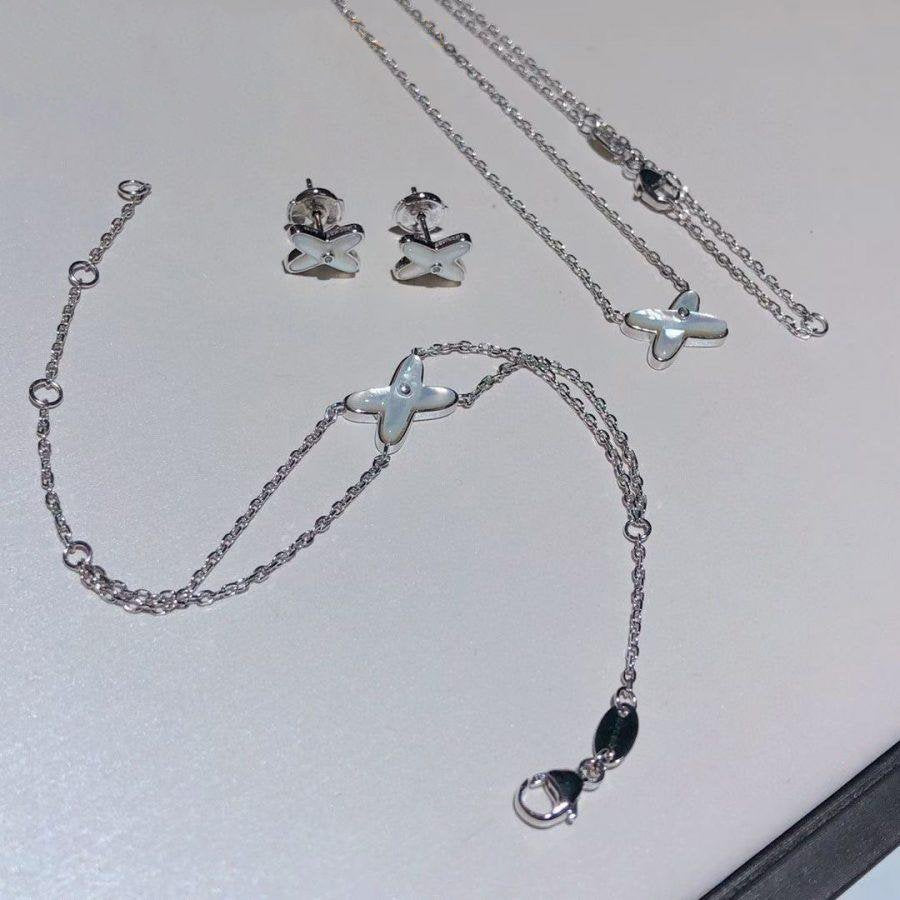 DIANA JEUX BRACELET WHITE MOP SILVER 1 DIAMOND
