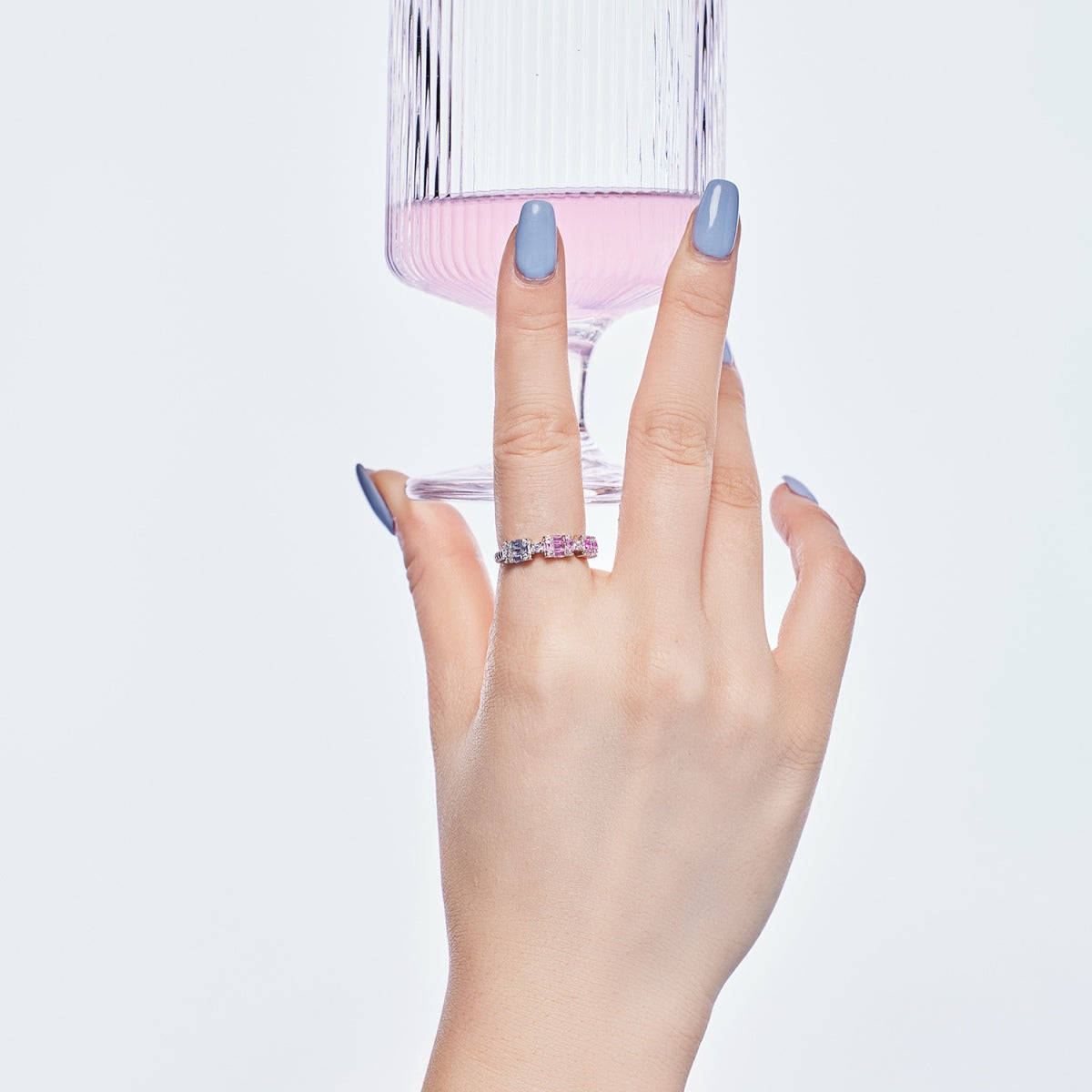 [HOT]Unique Colorful Emerald Cut Party Ring