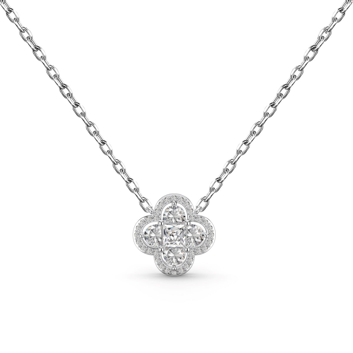 [HOT]Spliced Lucky Four-Leaf Clover Versatile Necklace