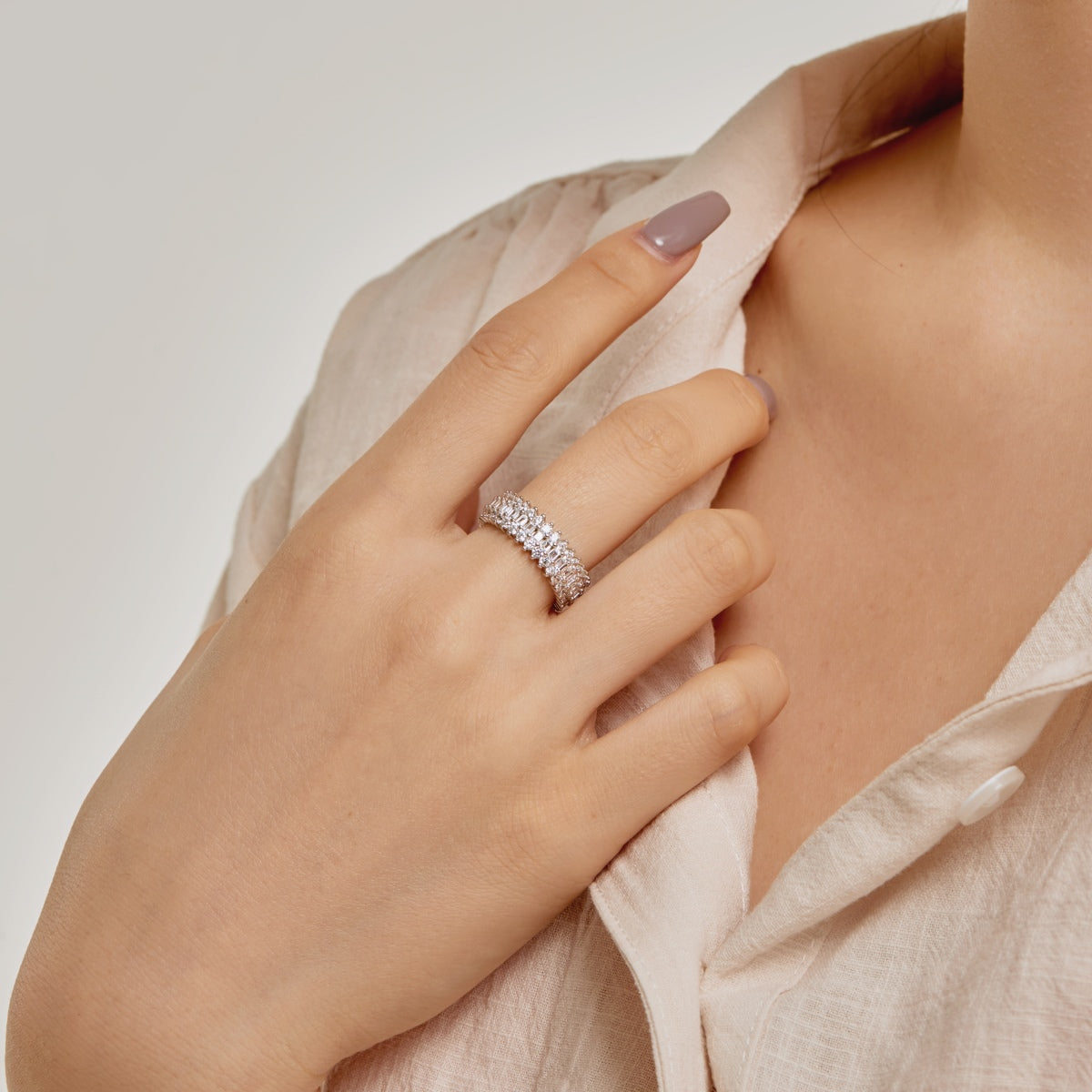 [HOT]Ornate Colorful Radiant Cut Daily Ring