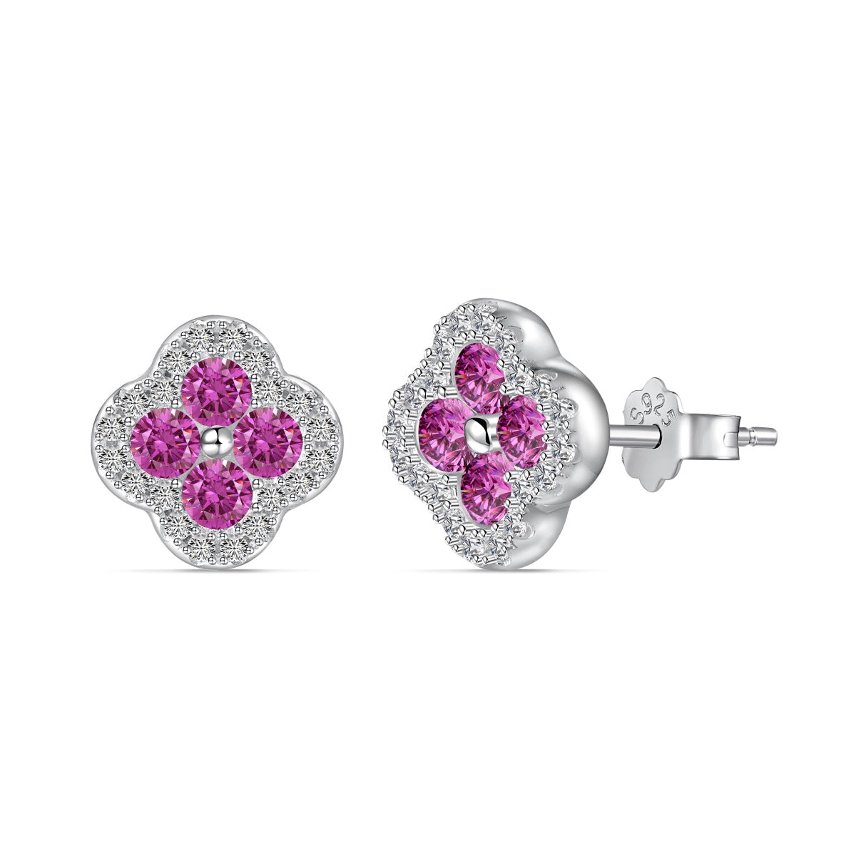 [HOT]Four-Leaf Clover Flower Shaped Earrings
