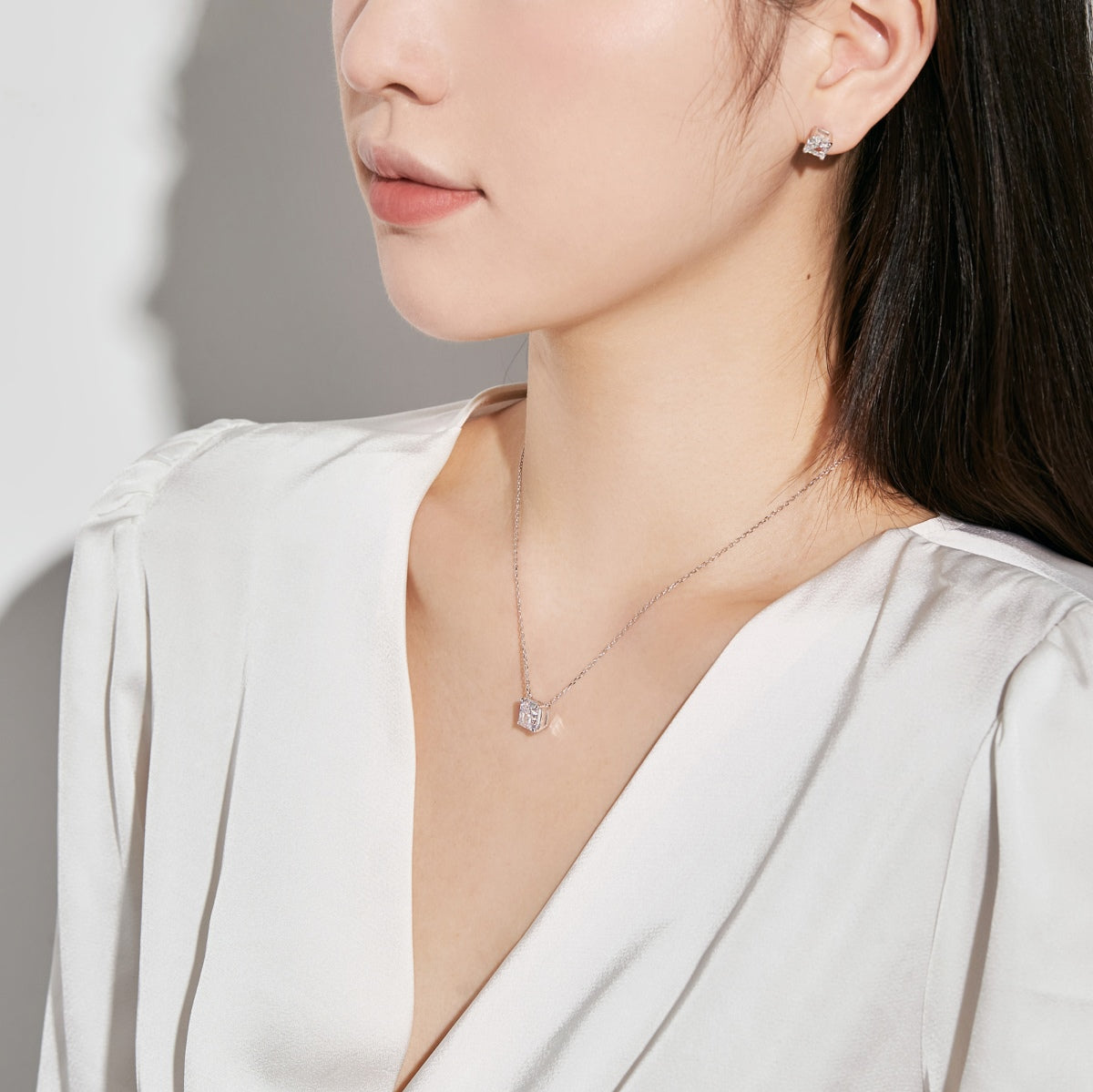 [HOT]1.0 Carat Radiant Princess Cut Wedding Earrings