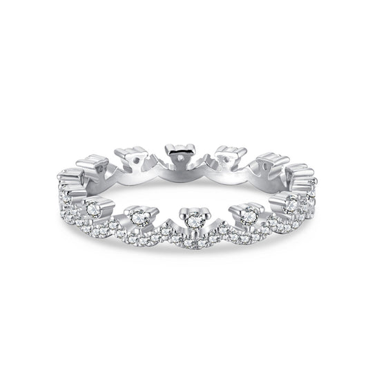 [HOT]Elegant Resplendent Round Shape Party Ring