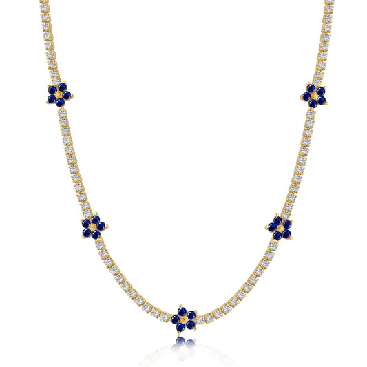 [HOT]Luxurious Colorful Flower Tennis Necklace