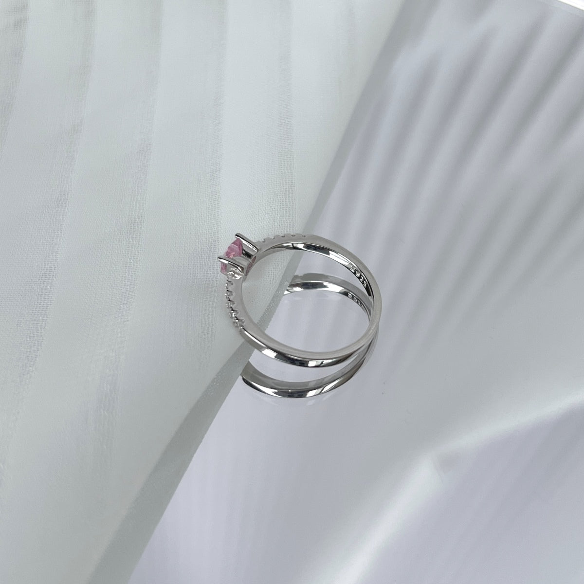 [HOT]0.5 Carat CaratEternity Charming Heart Shape Lover Ring
