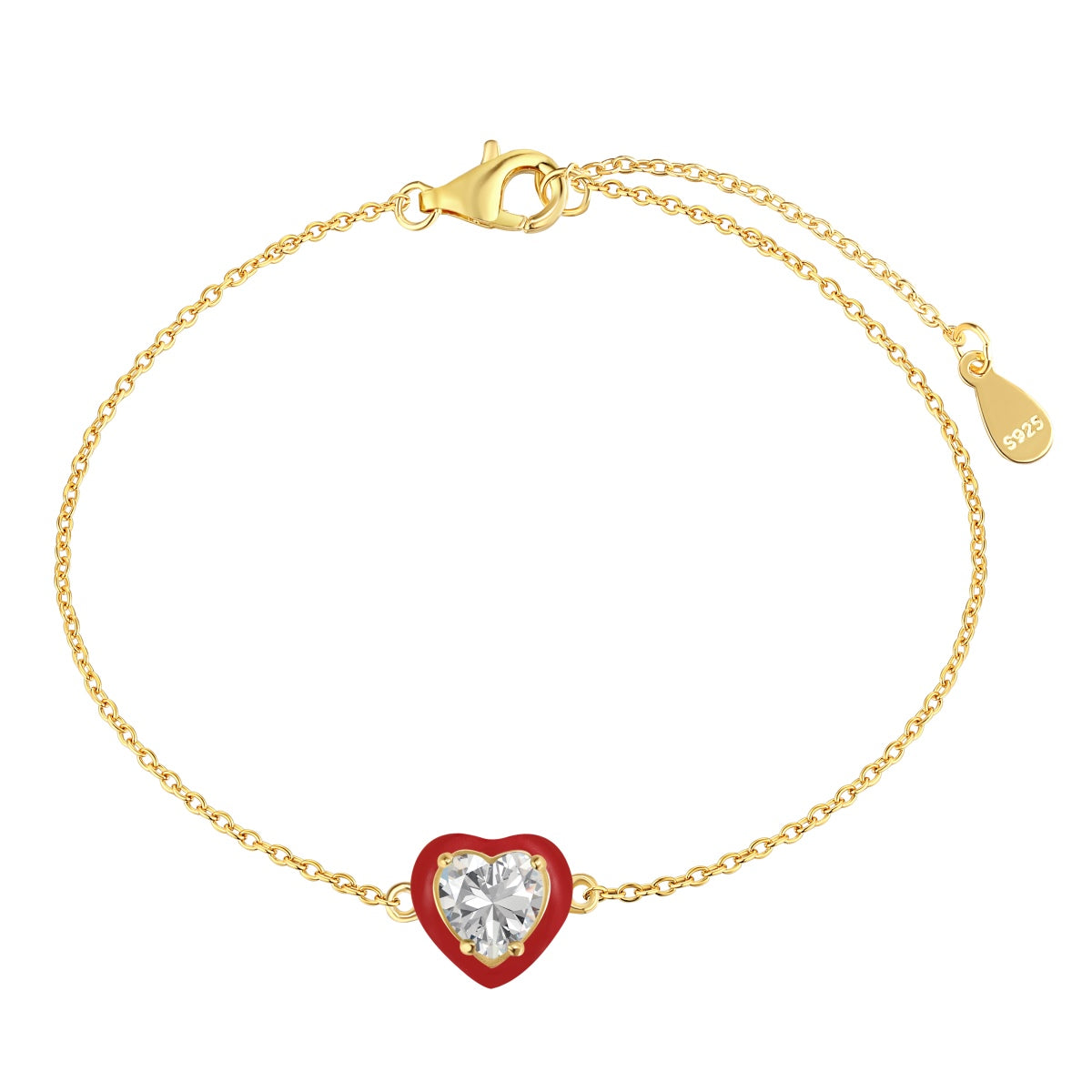 [HOT]Sparkling Romantic Heart Shape Lover Bracelet