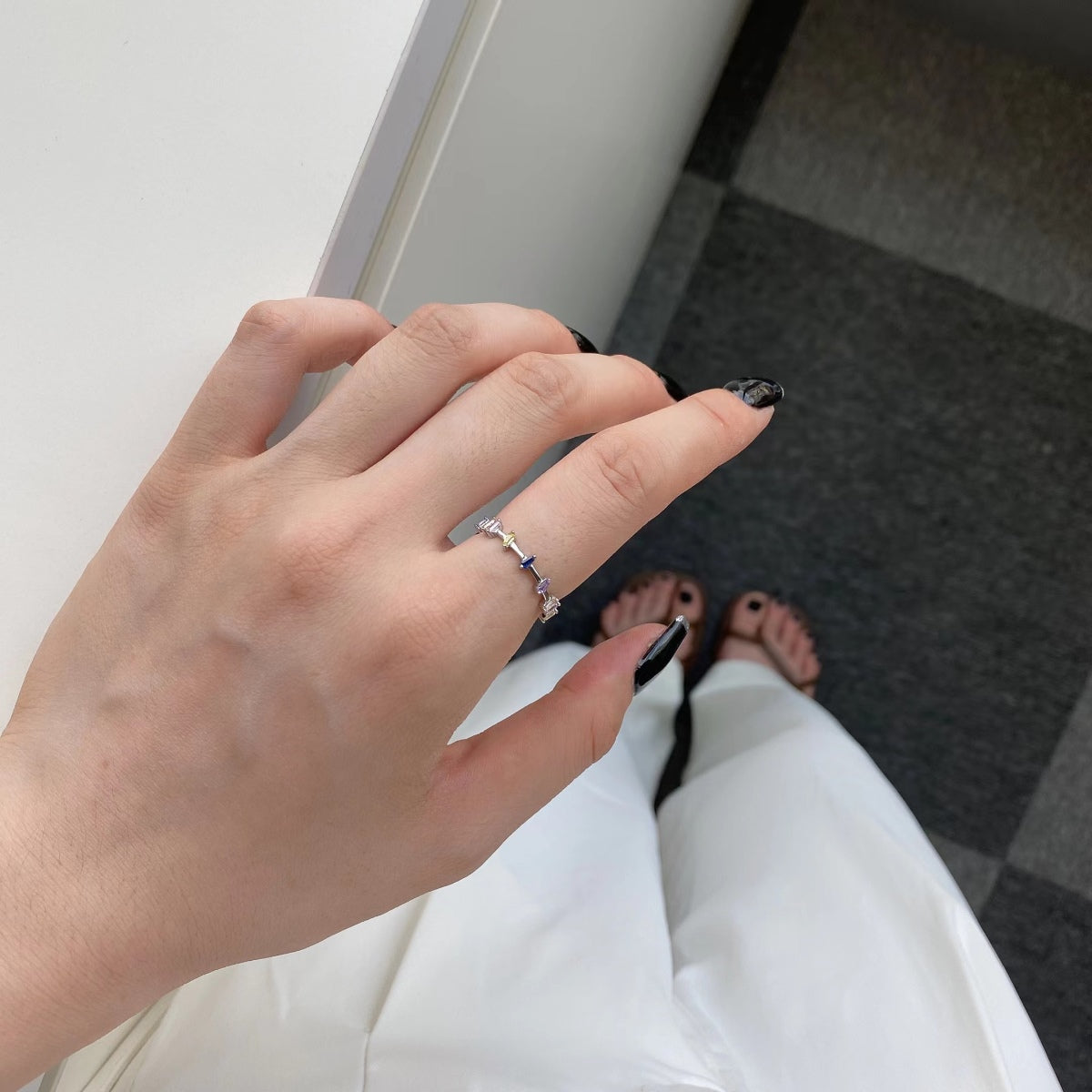 [HOT]Unique Trapezoid Cut Daily Ring