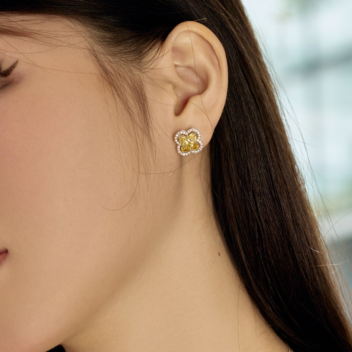 [HOT]Lucky Four-Leaf Clover Exquisite Earrings