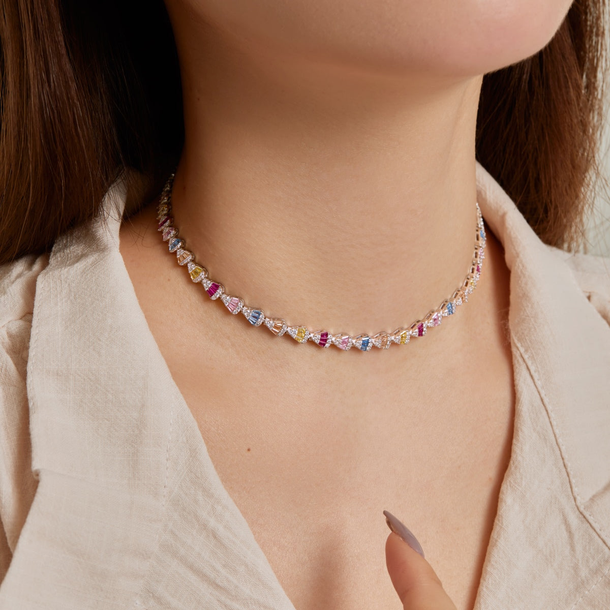 [HOT]Radiant Colorful Rainbow Necklace