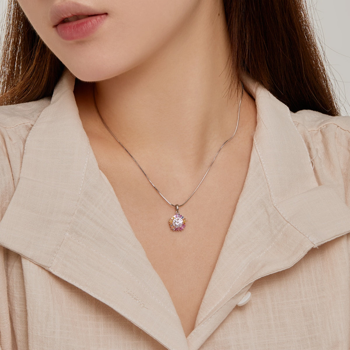 [HOT]Charming Flower Colorful Necklace