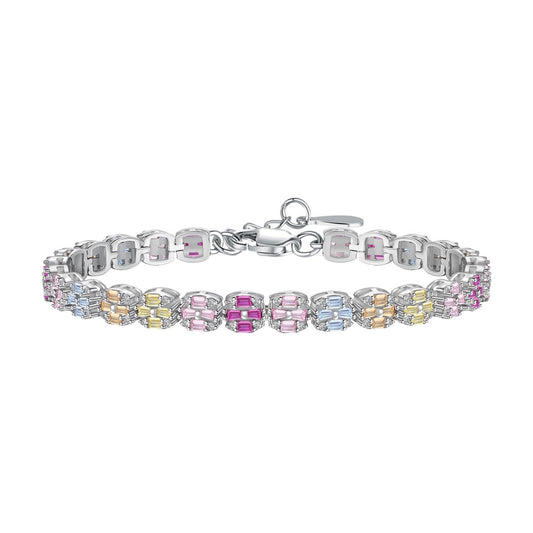 [HOT]Delicate Colorful Emerald Cut Daily Bracelet