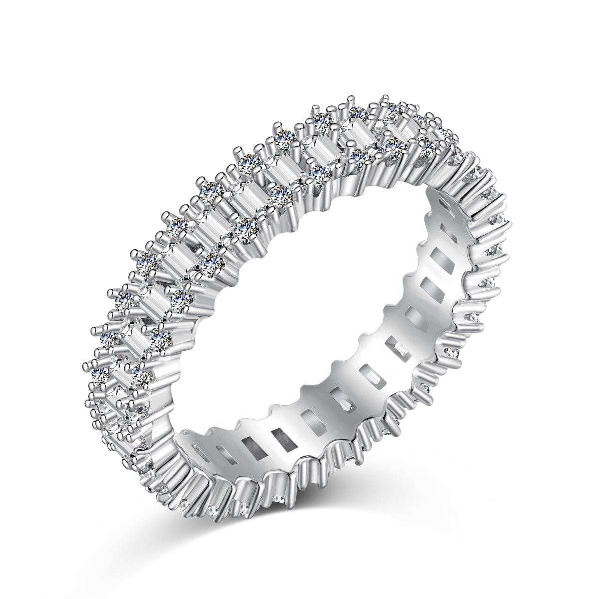 [HOT]Splashy Ornate Emerald Cut Cocktail Ring