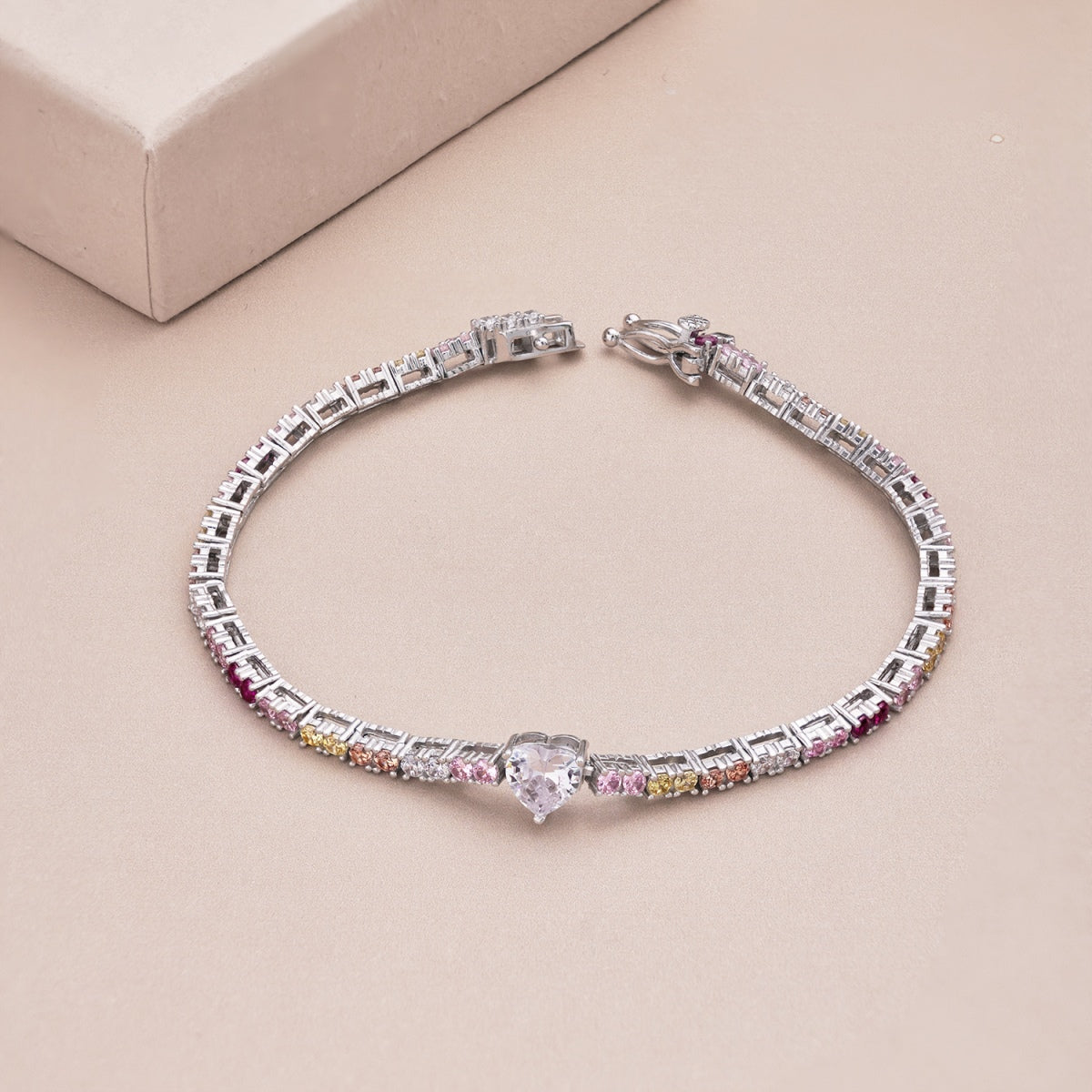 [HOT]Delicate Romantic Heart Shape Lover Bracelet