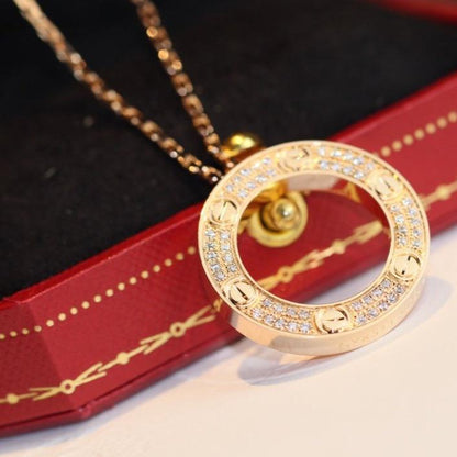DIANA LOVE NECKLACE ADJUSTABLE ROSE GOLD