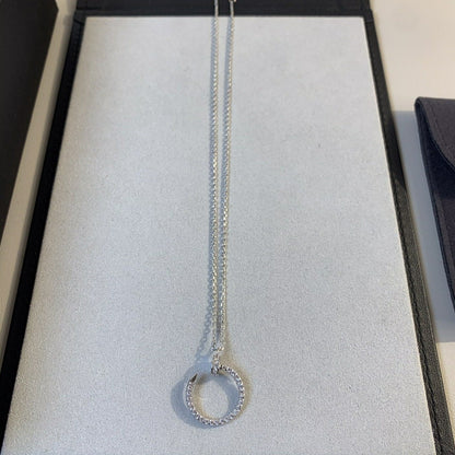 DIANA JUSTE NECKLACE SILVER DIAMONDS
