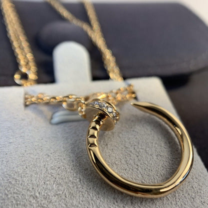 DIANA JUSTE NECKLACE PINK GOLD DIAMONDS