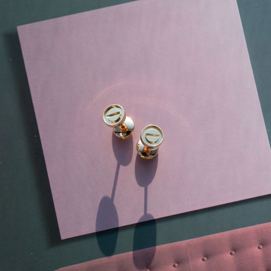 DIANA LOVE EARRINGS PINK GOLD 10MM