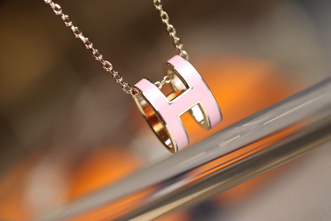 DIANA POP H PEDANT PINK GOLD