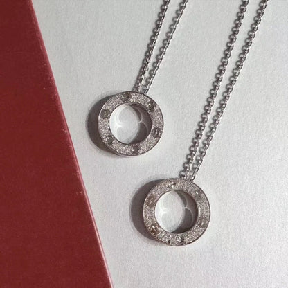DIANA LOVE NECKLACE ADJUSTABLE SILVER