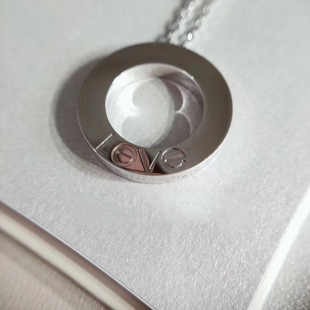 DIANA LOVE NECKLACE ADJUSTABLE SILVER