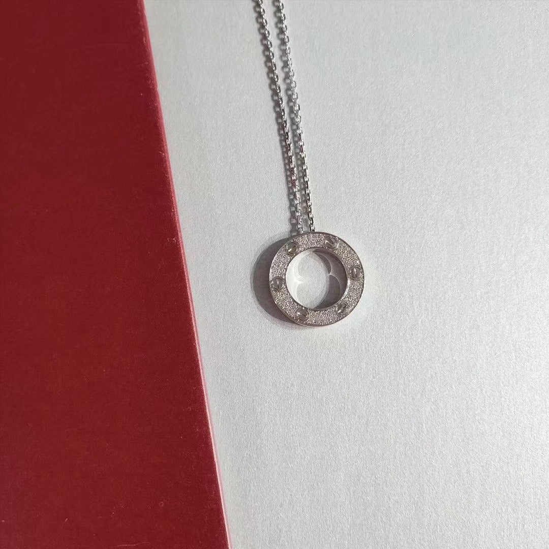 DIANA LOVE NECKLACE ADJUSTABLE SILVER