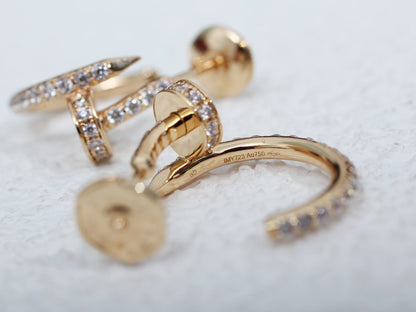 DIANA JUSTE EARRINGS 12.75MM PINK GOLD DIAMOND