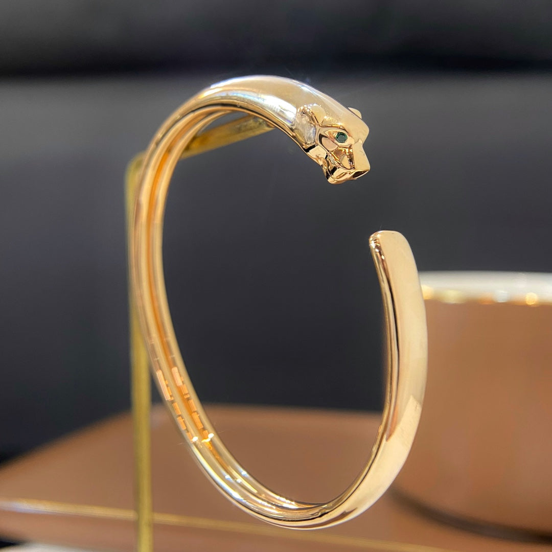 DIANA PANTHERE GOLD OPEN BRACELET