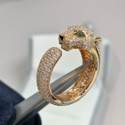 DIANA PANTHERE PINK GOLD DIAMOND RING