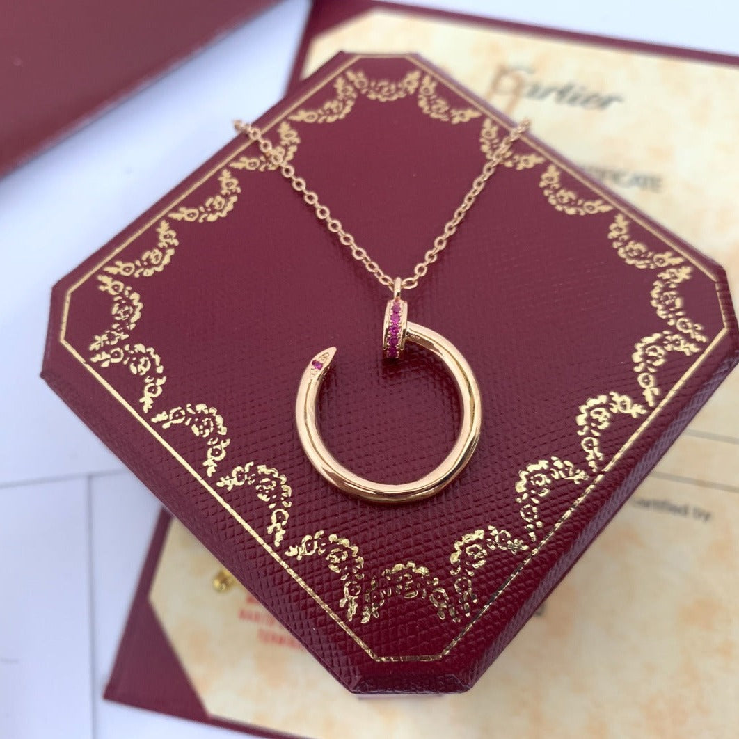 DIANA JUSTE PINK DIAMOND NECKLACE