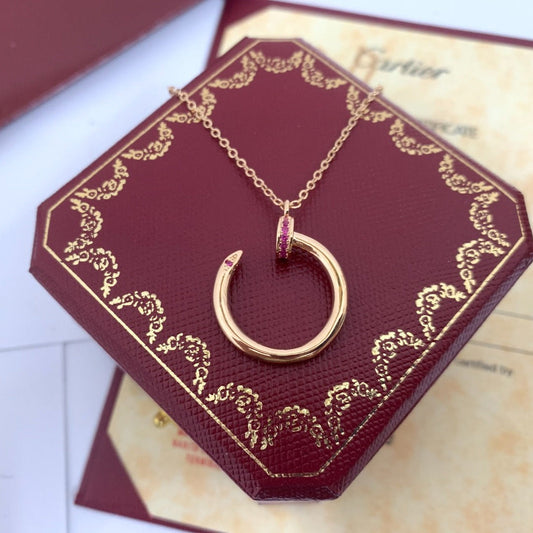 DIANA JUSTE PINK DIAMOND NECKLACE