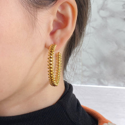 DIANA CLASH LARGE HOOP EARRINGS