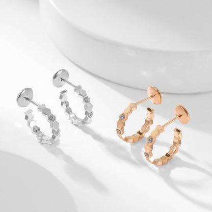 DIANA BEE LOVE DIAMOND HOOP EARRINGS