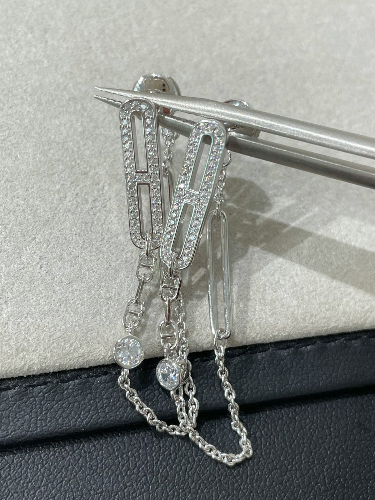 DIANA CHAINE CHAOS DIAMOND DROP EARRINGS