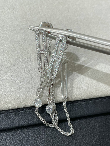 DIANA CHAINE CHAOS DIAMOND DROP EARRINGS