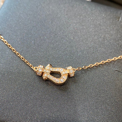 DIANA FORCE 10 DIAMOND PINK GOLD NECKLACE MINI MODEL