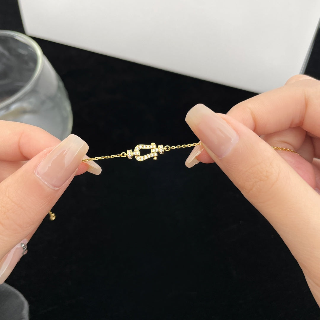 DIANA FORCE 10 FULL DIAMOND BUCKLE CHAIN LINK MINI MODEL