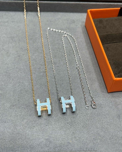 DIANA POP H SKY BLUE NECKLACE