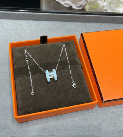 DIANA POP H SKY BLUE NECKLACE