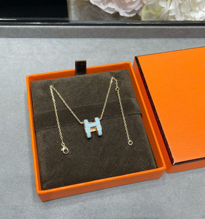 DIANA POP H SKY BLUE NECKLACE