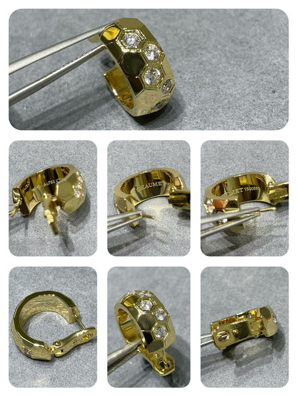 DIANA BEE LOVE DIAMOND HOOP EARRINGS
