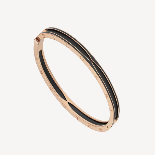 DIANA ZERO 1 PINK GOLD WITH MATTE BLACK CERAMIC BRACELET
