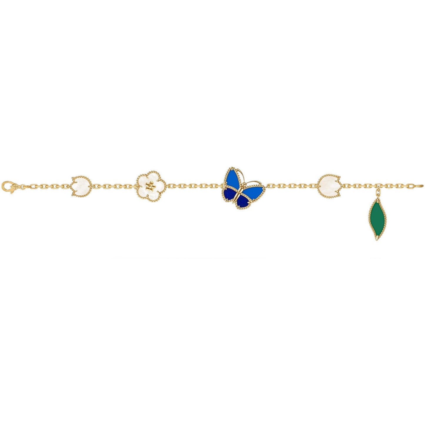 LUCKY SPRING BUTTERFLY 5 MOTIF BRACELET