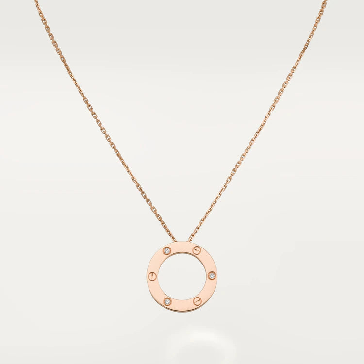 DIANA LOVE NECKLACE 16MM 3 DIAMONDS