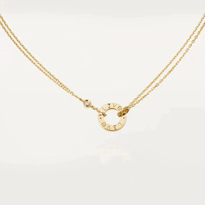 DIANA LOVE NECKLACE 16MM 2 DIAMONDS