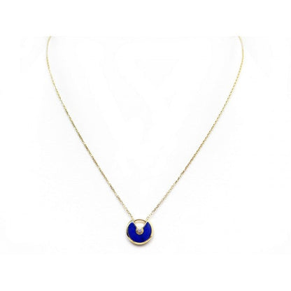 DIANA AMULETTE ROSE GOLD AGATE NECKLACE