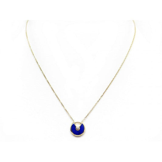 DIANA AMULETTE ROSE GOLD AGATE NECKLACE