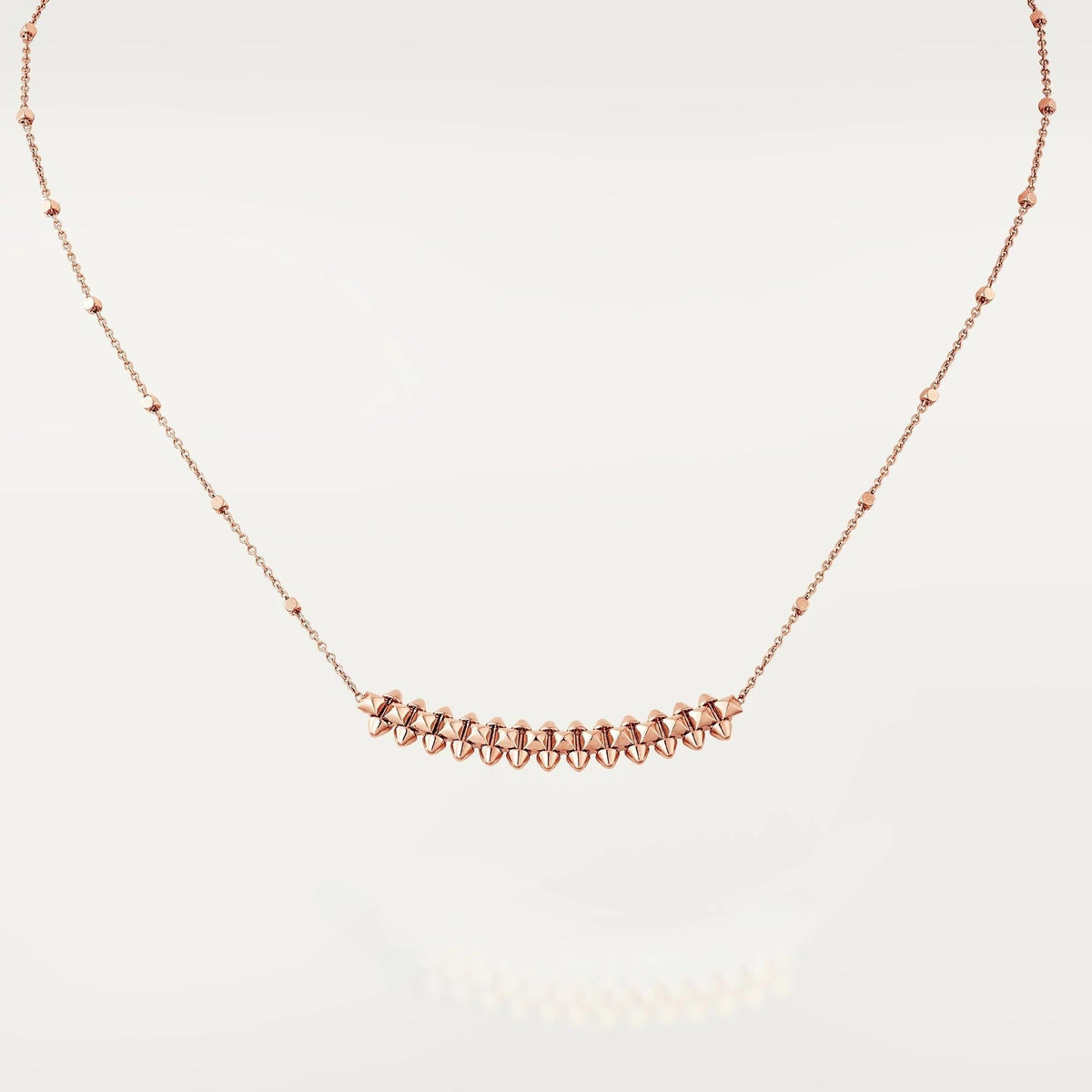 DIANA CLASH PINK GOLD NECKLACE
